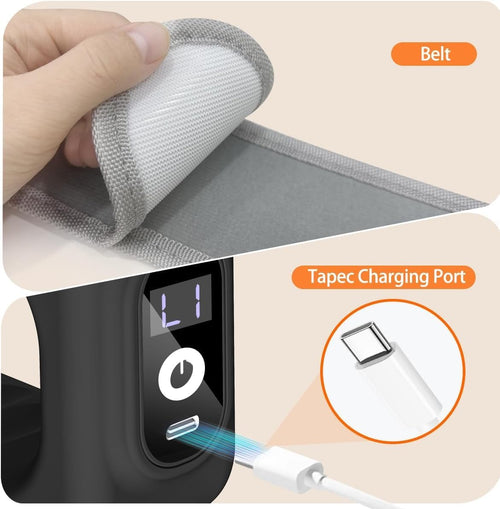 Compact Fitness Ring for Home Gym Use, Ab Machine for Abdomen/Arm/Leg, Multifunctional Full-Body Fascia Ring R10, 6 Intensity Levels with Massager Function