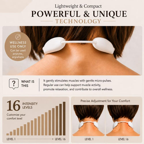 Microcurrent Neck Massager Device
