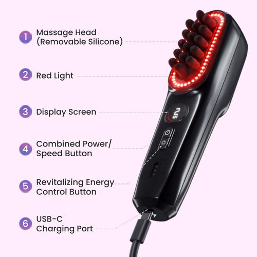 Clarivite Red Light Scalp Massager